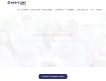 Tablet Screenshot of eyereturnmarketing.com